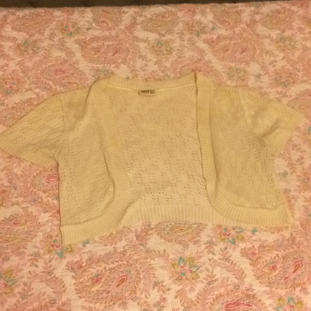 Cream Short sleeve jacket